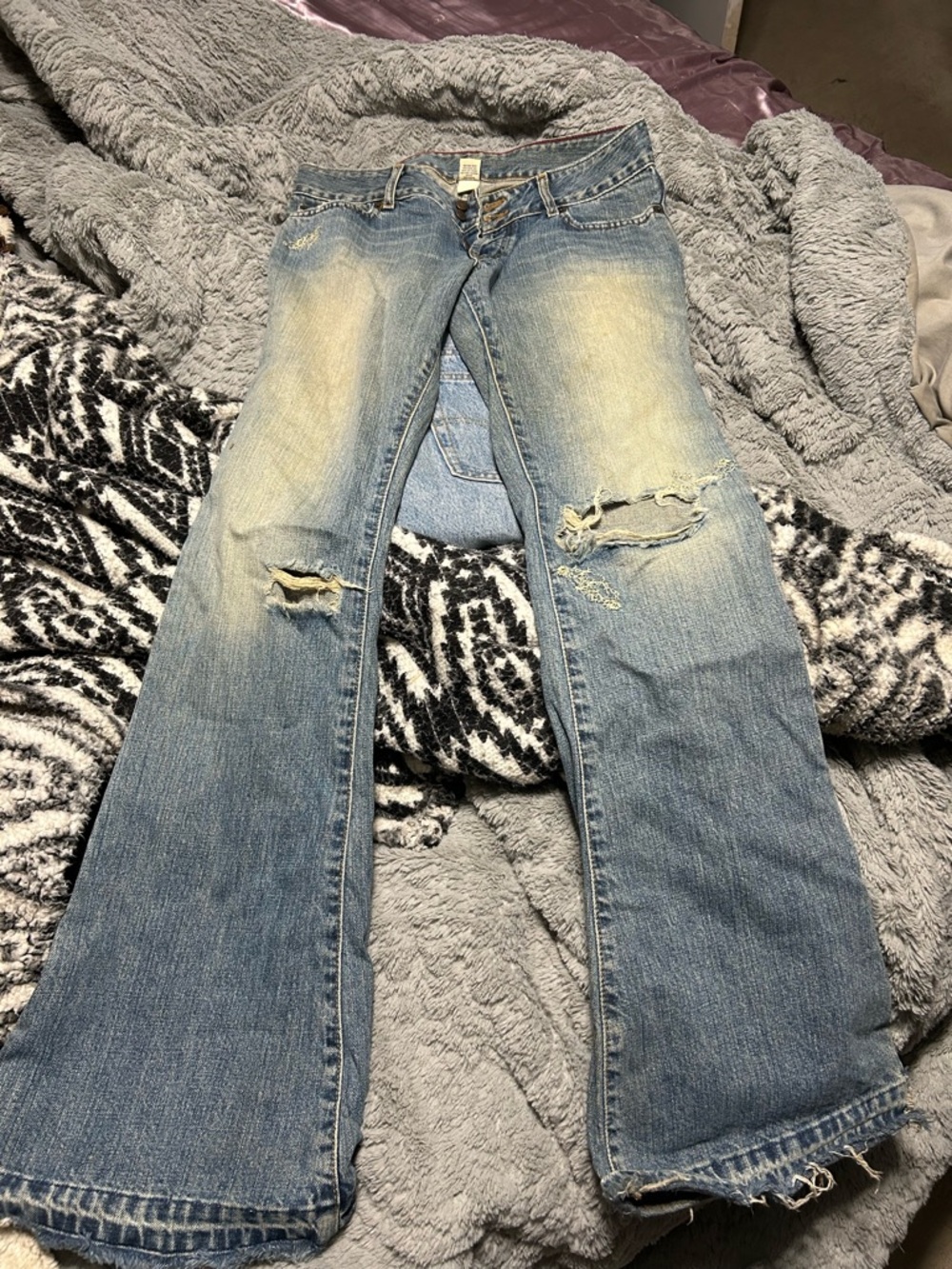ISO Abercrombie & fitch flare raw hem jeans